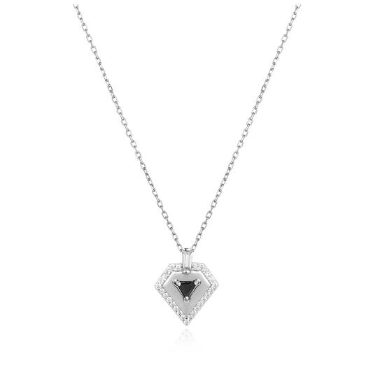  Sunshine Chaser - Silver / Rhodium plated - Zirconia - 46-50 cm